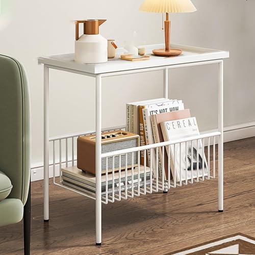 DGDHHSFJDJ 2-stufiger Couchtisch mit Ablagekorb, Sofa-Beistelltisch für das Wohnzimmer, Kleiner Nachttisch, für kleine Räume DGDHHSFJDJ 2-stufiger Couchtisch mit Ablagekorb, Sofa-Beistelltisch für das Wohnzimmer, Kleiner Nachttisch, für kleine Räume von DGDHHSFJDJ
