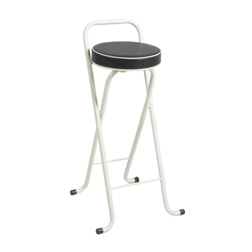 DGDHHSFJDJ 26 Zoll klappbarer Barhocker, 30 Zoll tragbarer klappbarer hoher Stuhl für Erwachsene mit 220 Pfund Tragkraft und Fußstütze für Küche, Esszimmer von DGDHHSFJDJ