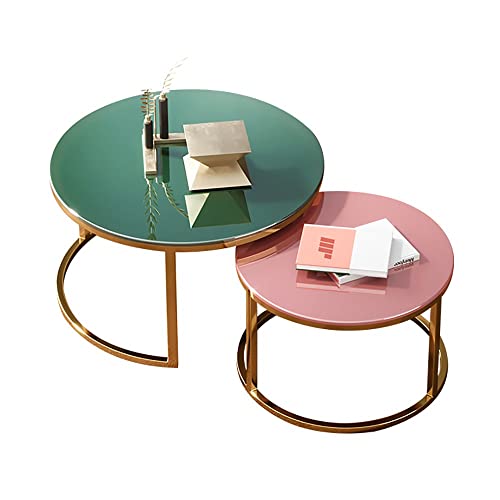 DGDHHSFJDJ 2er-Set ineinander stapelbare Couchtische mit Metallrahmen, 8 mm gehärtetes Glas, stilvolles Titan-Finish, perfekt für Home-Office, Wohnzimmer, Esszimmer – 70/80 + 60 cm DGDHHSFJDJ 2er-Set ineinander stapelbare Couchtische mit Metallrahmen, 8 mm gehärtetes Glas, stilvolles Titan-Finish, perfekt für Home-Office, Wohnzimmer, Esszimmer – 70/80 + 60 cm von DGDHHSFJDJ