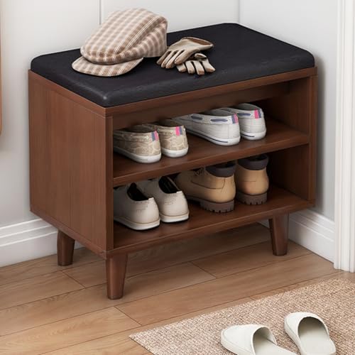 DGDHHSFJDJ 3-stöckiges Schuhregal und Bank mit gepolsterter Sitzfläche für Eingangsbereich, Wohnzimmer, Flur, Schrank, Schlafzimmer, platzsparende Schuhaufbewahrungslösung DGDHHSFJDJ 3-stöckiges Schuhregal und Bank mit gepolsterter Sitzfläche für Eingangsbereich, Wohnzimmer, Flur, Schrank, Schlafzimmer, platzsparende Schuhaufbewahrungslösung von DGDHHSFJDJ
