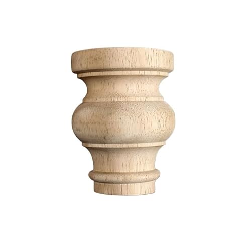 DGDHHSFJDJ 4 Stück Möbelbeine aus Massivholz – runde Ersatzfüße für Stühle, Sofas, Schränke und Betten – langlebige Unterstützung für Kommoden und Tische, Höhe 5 cm, Durchmesser 10 cm von DGDHHSFJDJ