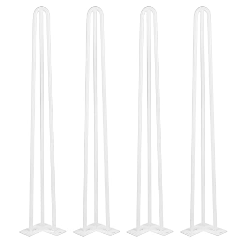 DGDHHSFJDJ 4er-Set Haarnadelbeine im Mid-Century-Modern-Stil – 76 cm Stabiler Metallsockel für Couchtisch, Esstisch und Büromöbel – einfache Installation von DGDHHSFJDJ