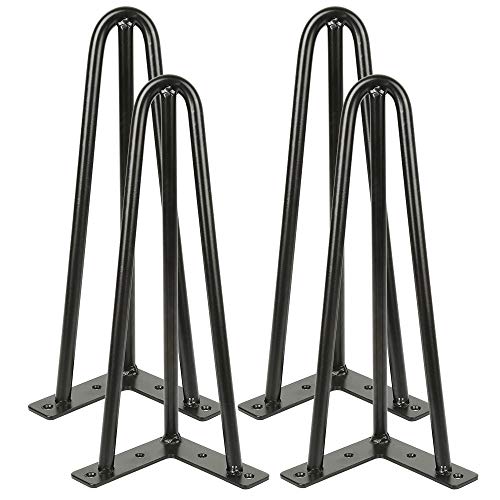 DGDHHSFJDJ 4er-Set Haarnadelbeine im Mid-Century-Modern-Stil – 76 cm Stabiler Metallsockel für Couchtisch, Esstisch und Büromöbel – einfache Installation von DGDHHSFJDJ