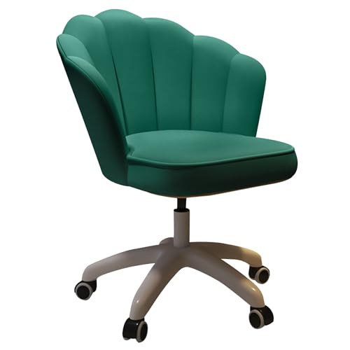 DGDHHSFJDJ Bequemer ergonomischer Bürostuhl, blütenblattförmige Lordosenstütze und verstellbare Armlehnen, höhenverstellbarer Drehstuhl mit Rollen für Zuhause/Schlafzimmer von DGDHHSFJDJ