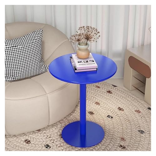 DGDHHSFJDJ Blauer, runder Bistrotisch, multifunktionaler Pub- und Cocktailtisch in Barhöhe mit Metallbasis als Sofa-Beistelltisch, Frühstückstisch oder Kaffeetisch DGDHHSFJDJ Blauer, runder Bistrotisch, multifunktionaler Pub- und Cocktailtisch in Barhöhe mit Metallbasis als Sofa-Beistelltisch, Frühstückstisch oder Kaffeetisch von DGDHHSFJDJ