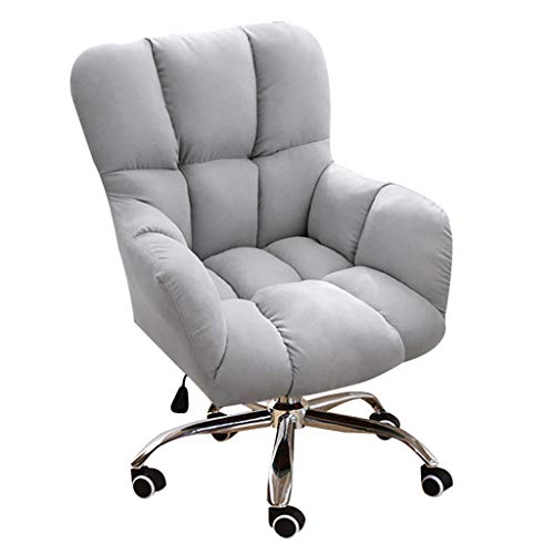 DGDHHSFJDJ Bürodrehstuhl mit Verstellbarer Rückenlehne, Höhenbereich 61–69 cm, Schlafzimmerstuhl. Modernes minimalistisches Design, geeignet für Home-Office-Umgebungen/Grau von DGDHHSFJDJ