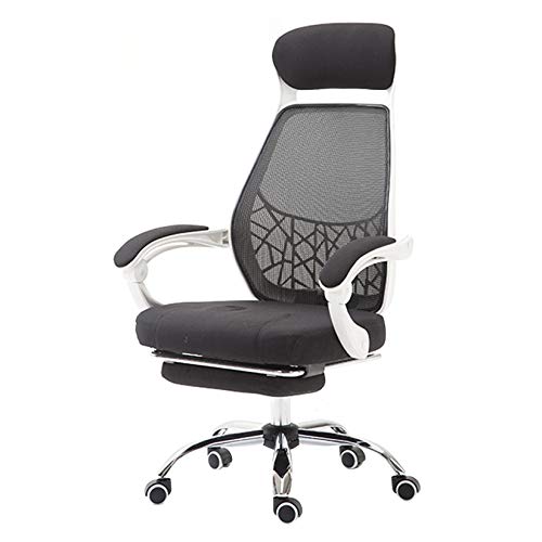 DGDHHSFJDJ Bürostuhl mit Fußstütze, 43-51 cm höhenverstellbar, Gäste-Drehstuhl. Teleskop-Fußstützen-Design erhöht den Komfort im Homeoffice/Orange von DGDHHSFJDJ