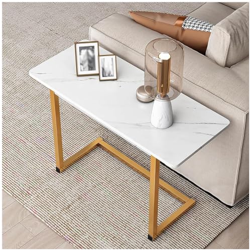 DGDHHSFJDJ C-förmiger Sofa-Beistelltisch, schmaler C-förmiger Endtisch mit Kunstmarmorplatte und Stahlrahmen für kleine Räume, Grau DGDHHSFJDJ C-förmiger Sofa-Beistelltisch, schmaler C-förmiger Endtisch mit Kunstmarmorplatte und Stahlrahmen für kleine Räume, Grau von DGDHHSFJDJ