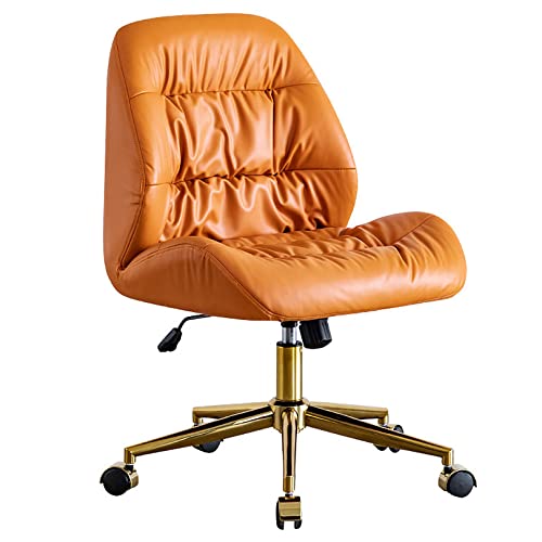 DGDHHSFJDJ Chefsessel mit niedriger Rückenlehne – verstellbar mit Lendenwirbelstütze und 360°-Drehung, ergonomischer Arbeitsstuhl für Büro/Empfang, höhenverstellbarer Goldfuß DGDHHSFJDJ Chefsessel mit niedriger Rückenlehne – verstellbar mit Lendenwirbelstütze und 360°-Drehung, ergonomischer Arbeitsstuhl für Büro/Empfang, höhenverstellbarer Goldfuß von DGDHHSFJDJ
