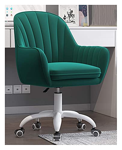 DGDHHSFJDJ Drehbarer Schreibtischstuhl aus Samt mit verstellbarem Sitzkissen, mittelhoher Rückenlehne, Arbeitsstuhl fürs Büro, rollbar, bequem und stilvoll DGDHHSFJDJ Drehbarer Schreibtischstuhl aus Samt mit verstellbarem Sitzkissen, mittelhoher Rückenlehne, Arbeitsstuhl fürs Büro, rollbar, bequem und stilvoll von DGDHHSFJDJ
