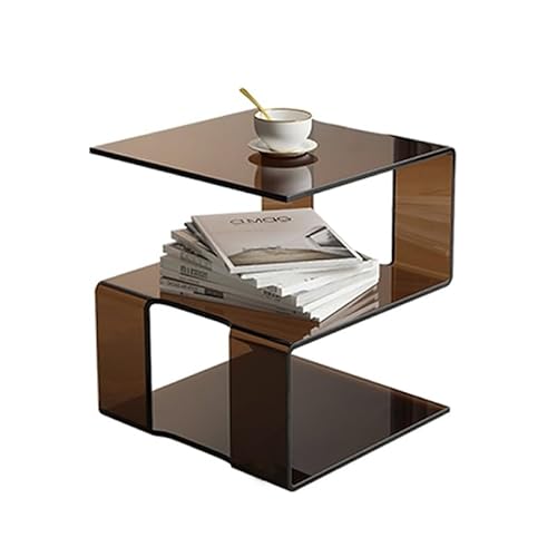 DGDHHSFJDJ Eleganter Couchtisch mit Stauraum, moderner Beistelltisch mit eingebautem Regal, perfekt als Ablagefläche neben dem Sofa oder als Organizer im Schlafzimmer von DGDHHSFJDJ