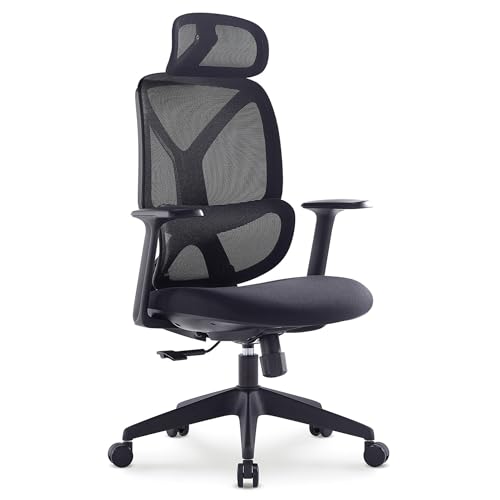 DGDHHSFJDJ Ergonomischer Büro- und Gaming-Stuhl mit 3D-Kopfstütze, einziehbarer Fußstütze und PU-Armlehnen. Ideal als bequemer Computer- oder Schreibtischstuhl für den Heimarbeitsplatz. von DGDHHSFJDJ