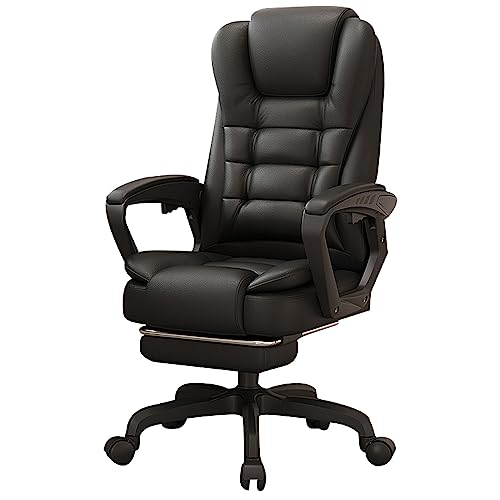 DGDHHSFJDJ Ergonomischer Bürostuhl, Verstellbarer Schreibtischstuhl mit einziehbarer Fußstütze und Rädern, hohe Rückenlehne, PU-Leder, Dickes Sitzkissen, Armlehnen, verstellbar DGDHHSFJDJ Ergonomischer Bürostuhl, Verstellbarer Schreibtischstuhl mit einziehbarer Fußstütze und Rädern, hohe Rückenlehne, PU-Leder, Dickes Sitzkissen, Armlehnen, verstellbar von DGDHHSFJDJ