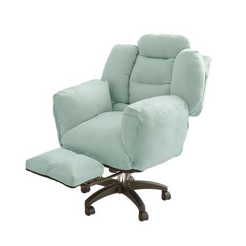 DGDHHSFJDJ Ergonomischer Bürostuhl, höhenverstellbar und mit neigbarer Rückenlehne, mit Fußstütze, gepolsterter Drehstuhl, bequem für das Homeoffice oder Schlafzimmer DGDHHSFJDJ Ergonomischer Bürostuhl, höhenverstellbar und mit neigbarer Rückenlehne, mit Fußstütze, gepolsterter Drehstuhl, bequem für das Homeoffice oder Schlafzimmer von DGDHHSFJDJ