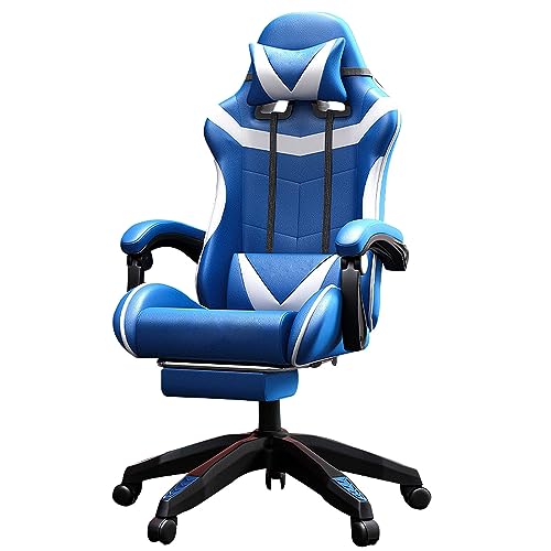 DGDHHSFJDJ Ergonomischer Bürostuhl – Hohe Rückenlehne verstellbar mit Lendenwirbelstütze und 135° Neigung, PU-Leder-Drehstuhl für Gaming zu Hause/im Arbeitszimmer von DGDHHSFJDJ