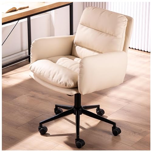 DGDHHSFJDJ Ergonomischer Bürostuhl aus Leder mit höhenverstellbaren Rädern und Armlehnen. Bequemer gepolsterter Computerstuhl für den Empfangsbereich im Homeoffice DGDHHSFJDJ Ergonomischer Bürostuhl aus Leder mit höhenverstellbaren Rädern und Armlehnen. Bequemer gepolsterter Computerstuhl für den Empfangsbereich im Homeoffice von DGDHHSFJDJ