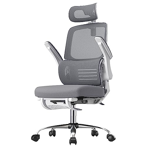 DGDHHSFJDJ Ergonomischer Bürostuhl aus Netzgewebe – höhenverstellbar mit Kopfstütze und Neigung, drehbarer, bequemer Computer-Schreibtischstuhl mit hochklappbaren Armlehnen DGDHHSFJDJ Ergonomischer Bürostuhl aus Netzgewebe – höhenverstellbar mit Kopfstütze und Neigung, drehbarer, bequemer Computer-Schreibtischstuhl mit hochklappbaren Armlehnen von DGDHHSFJDJ