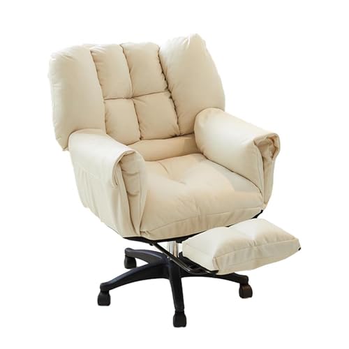 DGDHHSFJDJ Ergonomischer Bürostuhl für zu Hause, höhenverstellbar und neigbar, mit Fußstütze, Drehsessel für Computer/Lernen, bequemer Arbeitsstuhl für den Schminktisch im Schlafzimmer DGDHHSFJDJ Ergonomischer Bürostuhl für zu Hause, höhenverstellbar und neigbar, mit Fußstütze, Drehsessel für Computer/Lernen, bequemer Arbeitsstuhl für den Schminktisch im Schlafzimmer von DGDHHSFJDJ