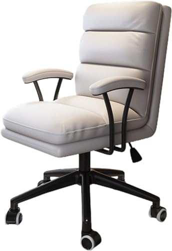 DGDHHSFJDJ Ergonomischer Bürostuhl für zu Hause mit höhenverstellbarer Armlehne und Rückenlehnenunterstützung für Arbeitszimmer/Schlafzimmer, bequemer Computer-Schreibtischstuhl von DGDHHSFJDJ