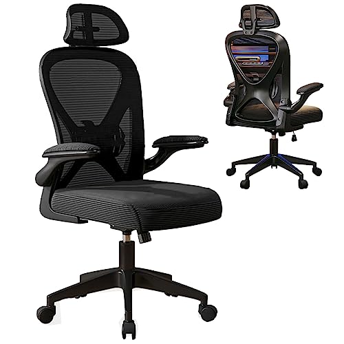 DGDHHSFJDJ Ergonomischer Bürostuhl – hohe Rückenlehne, verstellbar mit hochklappbaren Armlehnen, drehbarer Computer-Schreibtischstuhl aus Netzgewebe für Gaming/Aufgaben zu Hause/im Arbeitszimmer DGDHHSFJDJ Ergonomischer Bürostuhl – hohe Rückenlehne, verstellbar mit hochklappbaren Armlehnen, drehbarer Computer-Schreibtischstuhl aus Netzgewebe für Gaming/Aufgaben zu Hause/im Arbeitszimmer von DGDHHSFJDJ