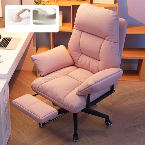 DGDHHSFJDJ Ergonomischer Bürostuhl mit Fußstütze, Executive-Design mit hoher Rückenlehne aus wasserdichtem Stoff. Perfekt als bequemer Computer- oder Sofastuhl für zu Hause oder im Schlafzimmer. von DGDHHSFJDJ