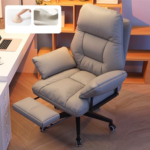 DGDHHSFJDJ Ergonomischer Bürostuhl mit Fußstütze, Executive-Design mit hoher Rückenlehne aus wasserdichtem Stoff. Perfekt als bequemer Computer- oder Sofastuhl für zu Hause oder im Schlafzimmer. von DGDHHSFJDJ