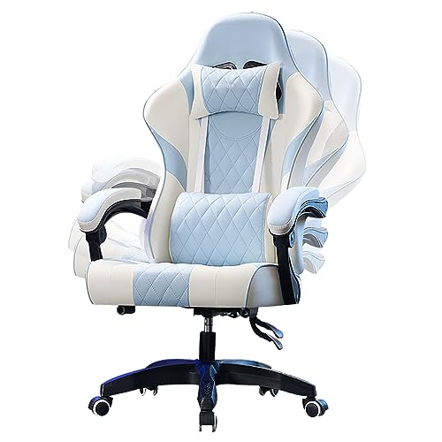 DGDHHSFJDJ Ergonomischer Bürostuhl mit Verstellbarer Kopfstütze, Lordosenstütze und Neigefunktion, PU-Leder-Computer-Gaming-Rollschreibtisch-Chefdrehstuhl DGDHHSFJDJ Ergonomischer Bürostuhl mit Verstellbarer Kopfstütze, Lordosenstütze und Neigefunktion, PU-Leder-Computer-Gaming-Rollschreibtisch-Chefdrehstuhl von DGDHHSFJDJ