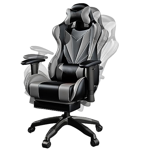DGDHHSFJDJ Ergonomischer Bürostuhl – verstellbares PU-Leder mit Lendenwirbelstütze und Neigung, drehbarer Gaming-Computer-Schreibtischstuhl, höhenverstellbar DGDHHSFJDJ Ergonomischer Bürostuhl – verstellbares PU-Leder mit Lendenwirbelstütze und Neigung, drehbarer Gaming-Computer-Schreibtischstuhl, höhenverstellbar von DGDHHSFJDJ