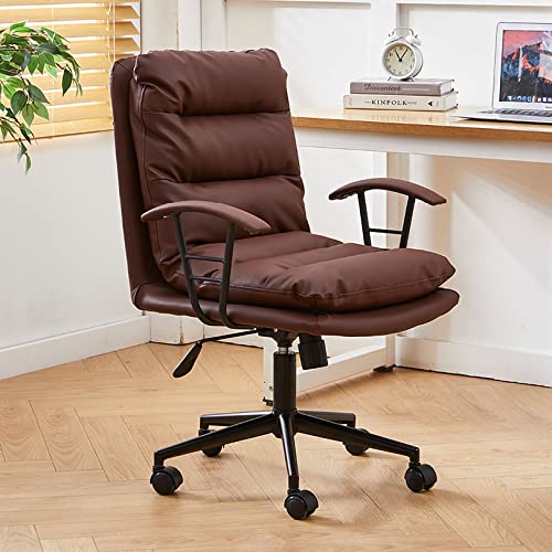 DGDHHSFJDJ Ergonomischer Bürostuhl – verstellbares PU-Leder mit Lordosenstütze, Chefsessel mit Armlehnen für Erwachsene DGDHHSFJDJ Ergonomischer Bürostuhl – verstellbares PU-Leder mit Lordosenstütze, Chefsessel mit Armlehnen für Erwachsene von DGDHHSFJDJ