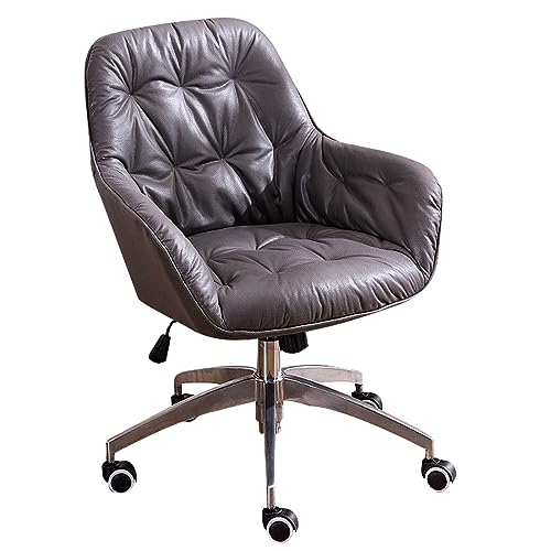 DGDHHSFJDJ Ergonomischer Chefsessel mit mittelhoher Rückenlehne – verstellbares PU-Leder mit Armlehnen und Drehgelenk, Schmink-/Computer-Arbeitsstuhl DGDHHSFJDJ Ergonomischer Chefsessel mit mittelhoher Rückenlehne – verstellbares PU-Leder mit Armlehnen und Drehgelenk, Schmink-/Computer-Arbeitsstuhl von DGDHHSFJDJ