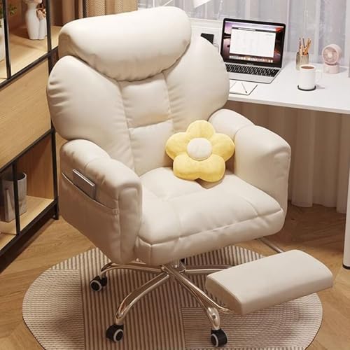 DGDHHSFJDJ Ergonomischer Computerstuhl, geeignet für Mädchenschlafsäle, fauler Computerstuhl, haustierfreundlicher Stoff für das Home Office von DGDHHSFJDJ