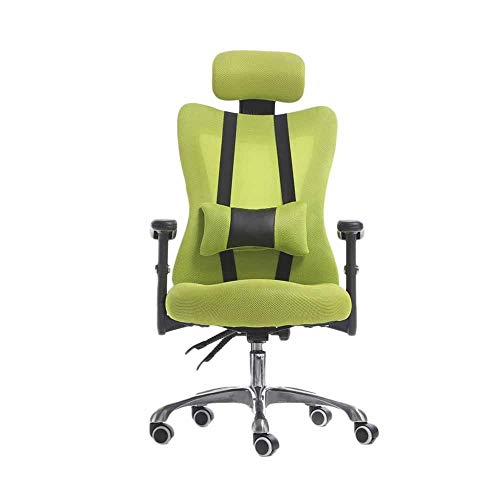 DGDHHSFJDJ Ergonomischer Gaming-Bürostuhl, verstellbare Lordosenstütze und 360°-Drehung, höhenverstellbarer Chefsessel mit Kopfstütze von DGDHHSFJDJ