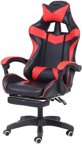 DGDHHSFJDJ Ergonomischer Gaming-Stuhl mit Verstellbarer Kopfstütze und Fußstütze, drehbarer Büro-Schreibtischstuhl für das Home Office von DGDHHSFJDJ