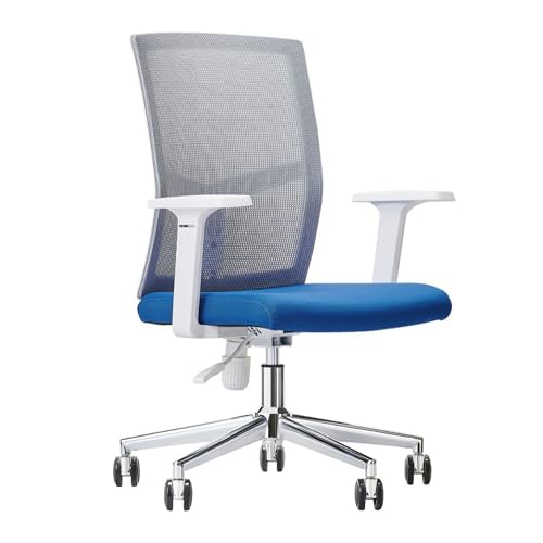DGDHHSFJDJ Ergonomischer Netz-Bürostuhl mit Verstellbarer Lordosenstütze für Studium, Arbeit und Gaming, bequemer drehbarer Schreibtischstuhl für Wohn-, Schlafzimmer-, Hotel- und Esszimmer von DGDHHSFJDJ
