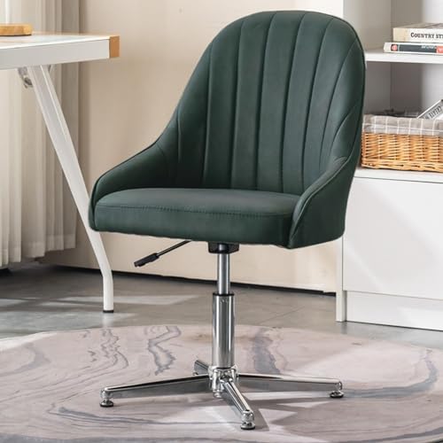 DGDHHSFJDJ Ergonomischer Schreibtischstuhl ohne Armlehnen mit gekreuzten Beinen und gepolsterter Sitzfläche für das Homeoffice oder den Schminktisch von DGDHHSFJDJ