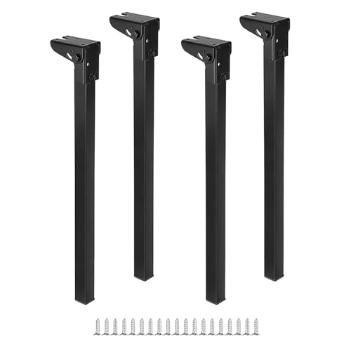 DGDHHSFJDJ Ersatz-Tischbeine aus Metall, 20 cm/25 cm/30 cm/35 cm, für Büroschreibtische, Laptoptische, klappbare Tischbeine, 4er-Pack, robust und langlebig, ideal für DIY-Möbelprojekte von DGDHHSFJDJ