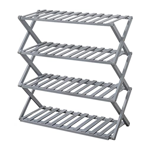 DGDHHSFJDJ Faltbares Schuhregal mit Vier Ebenen und großer Kapazität für die Heimvergrößerung, Grün, 68 cm DGDHHSFJDJ Faltbares Schuhregal mit Vier Ebenen und großer Kapazität für die Heimvergrößerung, Grün, 68 cm von DGDHHSFJDJ