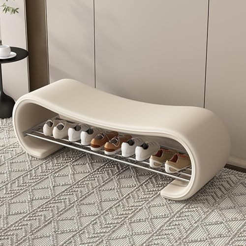 DGDHHSFJDJ Farmhouse 2-stöckige Schuhbank, Aufbewahrung mit Kissen für Eingangsbereiche, Wohnzimmer und Schlafzimmer DGDHHSFJDJ Farmhouse 2-stöckige Schuhbank, Aufbewahrung mit Kissen für Eingangsbereiche, Wohnzimmer und Schlafzimmer von DGDHHSFJDJ