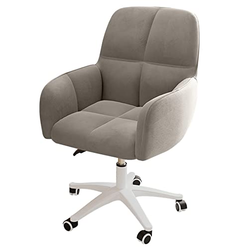 DGDHHSFJDJ Gepolsterter Bürostuhl mit Rückenlehne, bequemer Drehstuhl für Zuhause oder den Schminktisch, ideal für Lange Spiel- oder Arbeitsstunden/Hellgrün / 75-84 cm von DGDHHSFJDJ