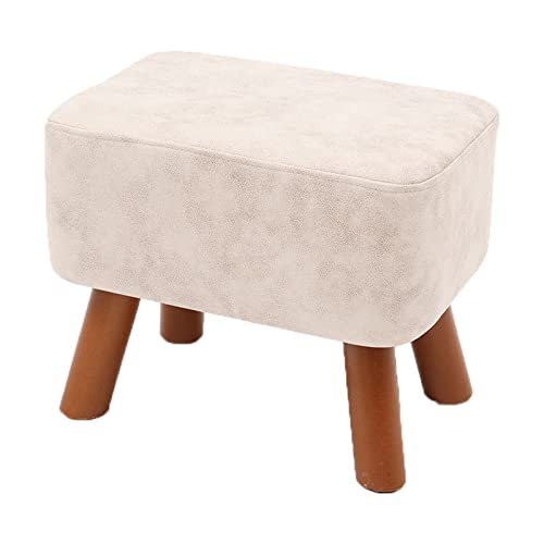 DGDHHSFJDJ Gepolsterter Fußhocker und Beistelltisch – multifunktionaler Kleiner Hocker für Sofa, Balkon und Wohnzimmer – robuste, verschleißfeste Fußstützenbank aus technischem Gewebe von DGDHHSFJDJ