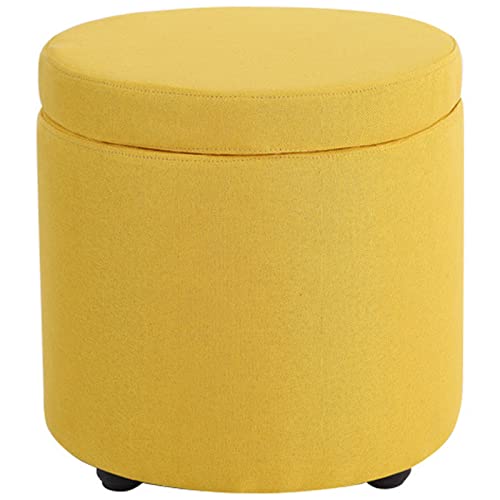 DGDHHSFJDJ Hellgrauer, runder Ottoman mit Stauraum und abnehmbarem Deckel, tragbarer Schminkhocker und Fußstützenstuhl, gepolsterter Fußhocker für Wohnzimmer und Schlafzimmer – Design ohne Beine DGDHHSFJDJ Hellgrauer, runder Ottoman mit Stauraum und abnehmbarem Deckel, tragbarer Schminkhocker und Fußstützenstuhl, gepolsterter Fußhocker für Wohnzimmer und Schlafzimmer – Design ohne Beine von DGDHHSFJDJ