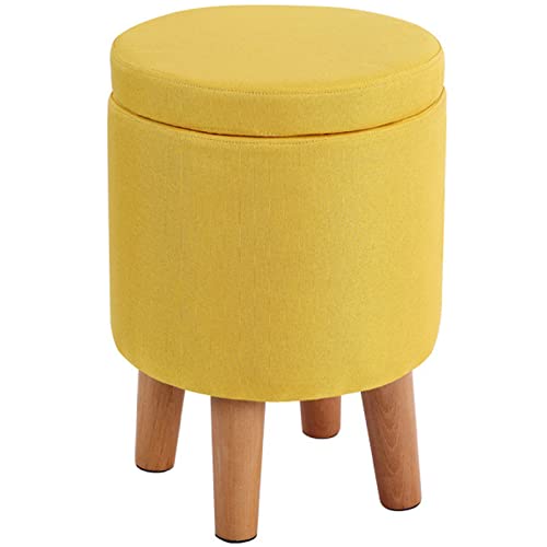 DGDHHSFJDJ Hellgrauer, runder Ottoman mit Stauraum und abnehmbarem Deckel, tragbarer Schminkhocker und Fußstützenstuhl, gepolsterter Fußhocker für Wohnzimmer und Schlafzimmer – Design ohne Beine DGDHHSFJDJ Hellgrauer, runder Ottoman mit Stauraum und abnehmbarem Deckel, tragbarer Schminkhocker und Fußstützenstuhl, gepolsterter Fußhocker für Wohnzimmer und Schlafzimmer – Design ohne Beine von DGDHHSFJDJ