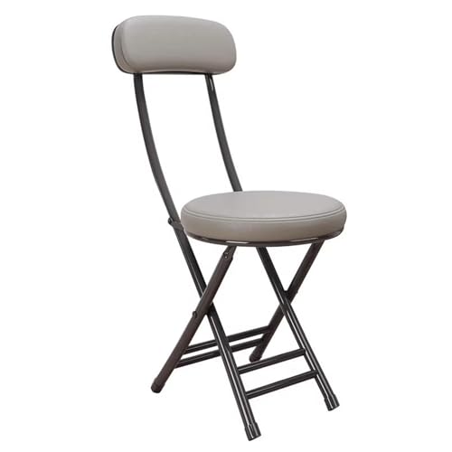DGDHHSFJDJ Hoher Klapphocker für Sitzgelegenheiten im Innen- und Außenbereich, platzsparend, mit Bodenschutz, Stoßfängerfüßen, tragbarer Klapphocker von DGDHHSFJDJ