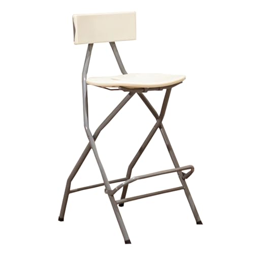 DGDHHSFJDJ Hoher Klapphocker mit Rückenlehne, für Küche, Bar oder Camping im Freien, platzsparend, rutschfest, tragbar, kompakt, Klapphocker von DGDHHSFJDJ
