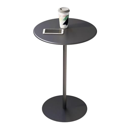 DGDHHSFJDJ Hoher Kneipentisch, runde Stehbar mit Metallfuß aus Eisen, multifunktionaler Kaffee- und Esstisch für Küche, Wohnzimmer oder Büro von DGDHHSFJDJ
