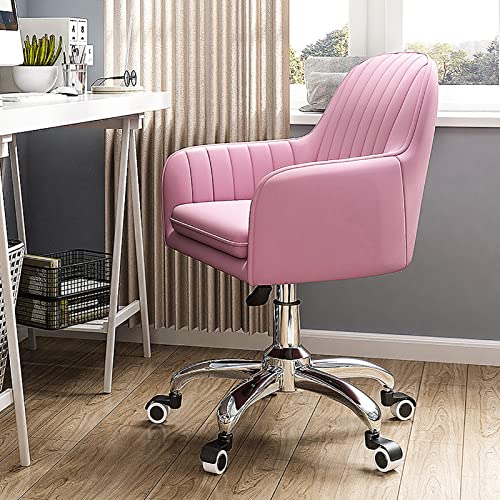 DGDHHSFJDJ Home-Office-Stuhl, Computer-Samtstuhl mit mittelhoher Rückenlehne und Polsterung, höhenverstellbar und mit Armlehnen/grün / 45 * 42-52cm von DGDHHSFJDJ