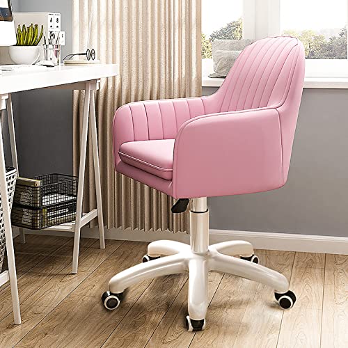 DGDHHSFJDJ Home-Office-Stuhl, Computer-Samtstuhl mit mittelhoher Rückenlehne und Polsterung, höhenverstellbar und mit Armlehnen/grün / 45 * 42-52cm von DGDHHSFJDJ