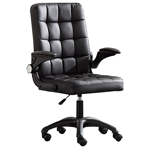 DGDHHSFJDJ Home-Office-Stuhl mit mittlerer Rückenlehne, ergonomischer PU-Leder-Kissen mit hoher Rückenlehne, Lordosenstütze, Verstellbarer Chefschreibtischstuhl mit Armlehne DGDHHSFJDJ Home-Office-Stuhl mit mittlerer Rückenlehne, ergonomischer PU-Leder-Kissen mit hoher Rückenlehne, Lordosenstütze, Verstellbarer Chefschreibtischstuhl mit Armlehne von DGDHHSFJDJ
