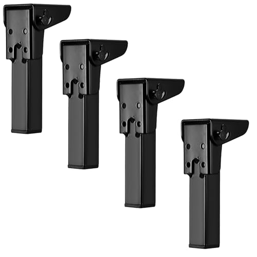 DGDHHSFJDJ Klappbare Möbelbeine, 4er-Pack, rutschfeste Sofa-, Tisch-, Bett-, Schrankfüße mit Schrauben für Küchenschränke, Sofas, Tische, Betten und TV-Ständer von DGDHHSFJDJ