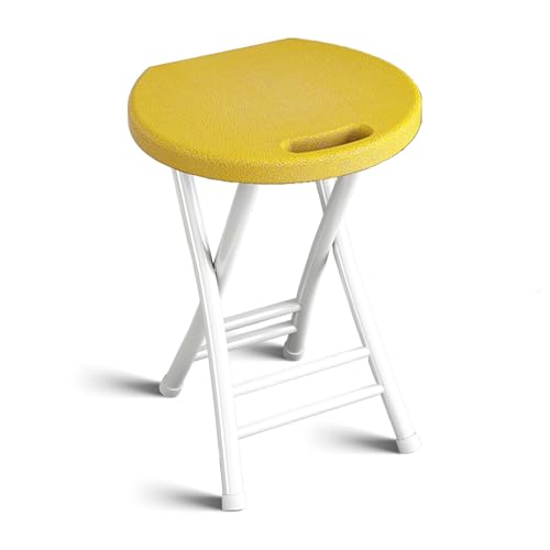 DGDHHSFJDJ Klapphocker mit Griff, 19 Zoll, runder, einfacher Sitz für den Außenbereich, klappbarer Veranstaltungsstuhl mit Metallrahmen, Tragkraft 220 lbs DGDHHSFJDJ Klapphocker mit Griff, 19 Zoll, runder, einfacher Sitz für den Außenbereich, klappbarer Veranstaltungsstuhl mit Metallrahmen, Tragkraft 220 lbs von DGDHHSFJDJ